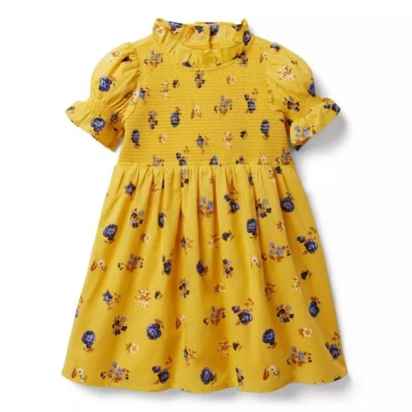 Janie and Jack The Hannah Floral Smocked Dress - Picture 1 of 11